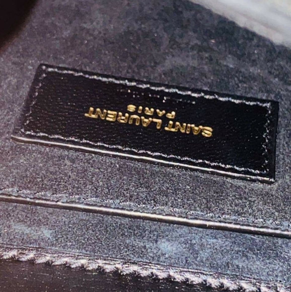 YSL SUNSET Medium Black Crossbody Brand New - Picture 10 of 11